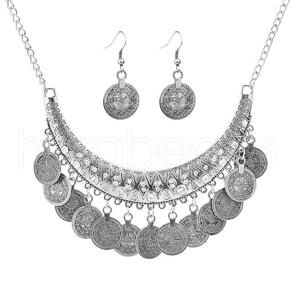 Alloy Rhinestone Coin Jewelry Sets FS-WGB72F4-02-1