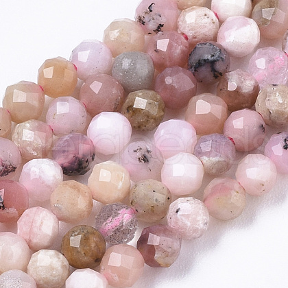Natural Pink Opal Beads Strands G-R462-018B-AB-1