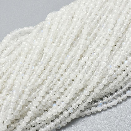 Natural Rainbow Moonstone Beads Strands G-A177-04-23-1