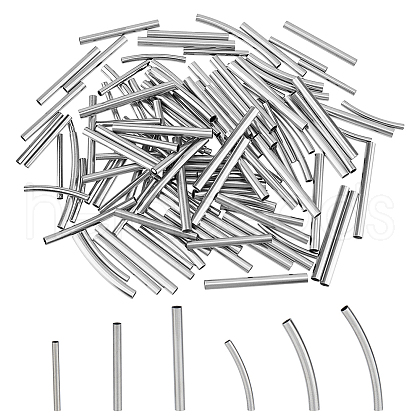 DICOSMETIC 120Pcs 6 Style 304 Stainless Steel Tube Beads STAS-DC0015-53-1
