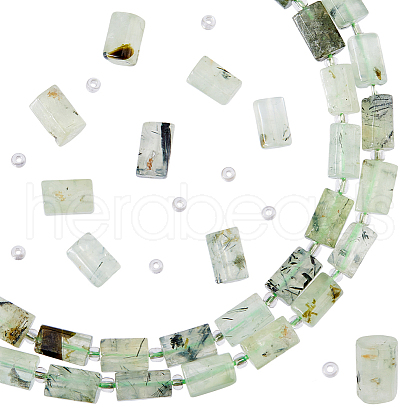 SUPERFINDINGS 2 Strands Natural Prehnite Beads Strands G-FH0002-37-1