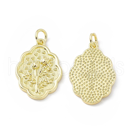 Rack Plating Brass Pendants KK-B065-20G-1