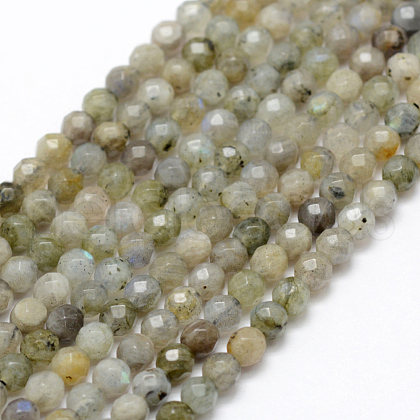 Natural Labradorite Beads Strands G-P322-28-4mm-1