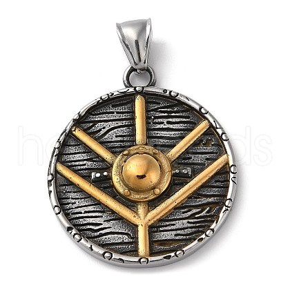 Ion Plating(IP) 304 Stainless Steel Pendants STAS-D014-04AG-1