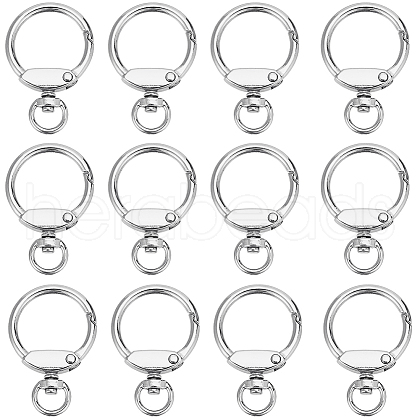 SUNNYCLUE 12Pcs Alloy Swivel Clasp FIND-SC0010-10P-1