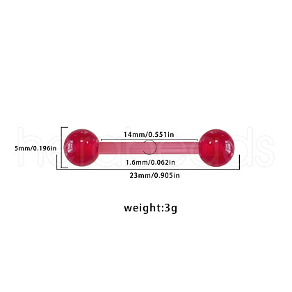 Alloy Red Resin Nipple Nail Rings WG88B60-06-1