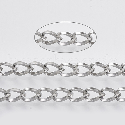 Tarnish Resistant 304 Stainless Steel Curb Chains STAS-R100-17-1
