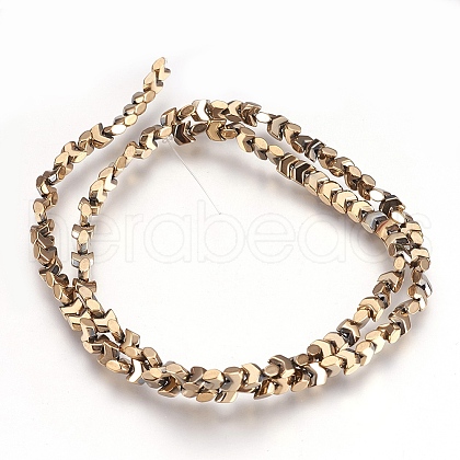 Electroplate Non-magnetic Synthetic Hematite Bead Strands G-I208-20-D-1