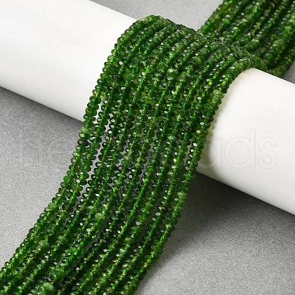 Natural Green Diopside Beads Strands G-G259-A01-2x3mm-1