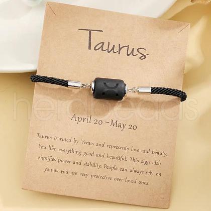 12 Constellations Protetion Plastic Column Link Bracelets WGFC008-03-1