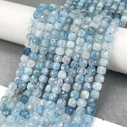 Natural Aquamarine Beads Strands G-L587-C02-01-1