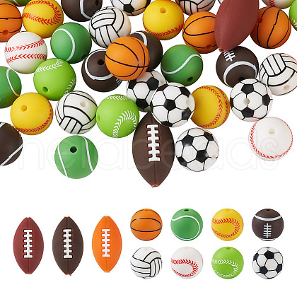 12 Style Silicone Beads SIL-TA0001-11-1