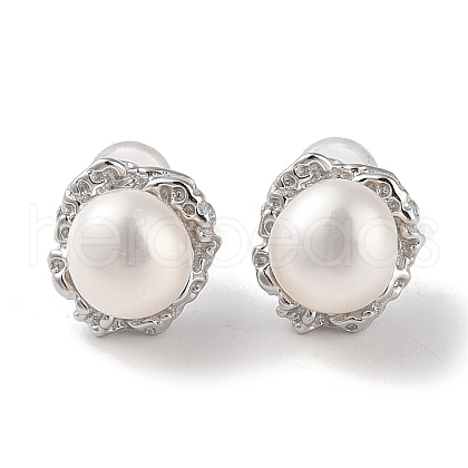Anti-Tarnish Sterling Silver Stud Earrings EJEW-C087-08D-P-1