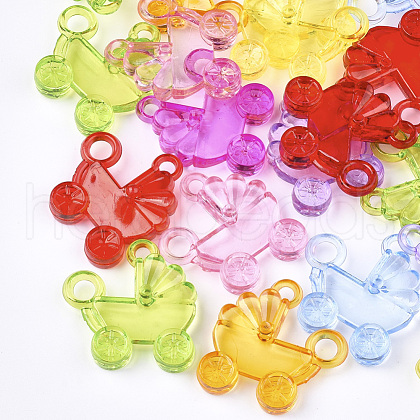 Transparent Acrylic Pendants TACR-S133-014-1
