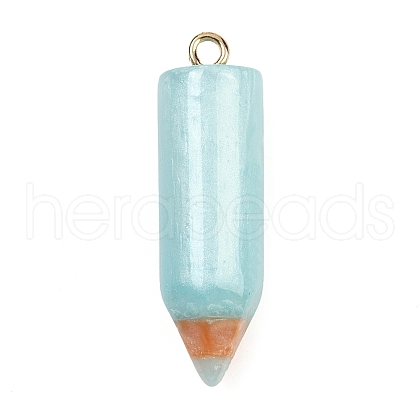 Resin Pencil Pendants RESI-V009-01B-1