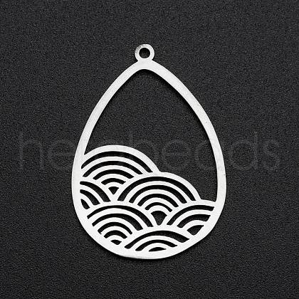 Non-Tarnish 201 Stainless Steel Pendants STAS-S105-LA265-1