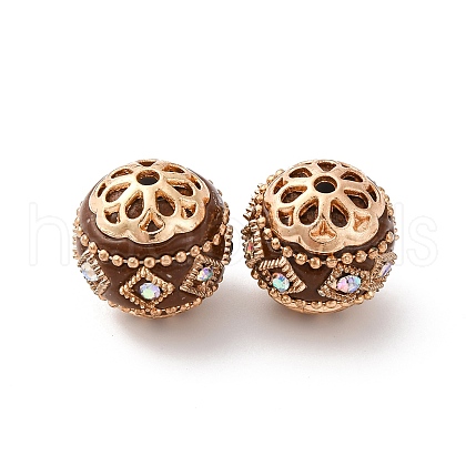 Handmade Resin Indonesia Beads IPDL-E010-20-A-03KCG-1