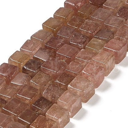 Natural Strawberry Quartz Beads Strands G-G053-B04-01-1