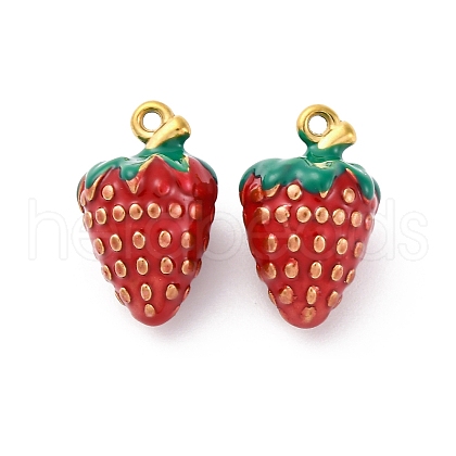 304 Stainless Steel Enamel Pendants STAS-B085-42G-04-1