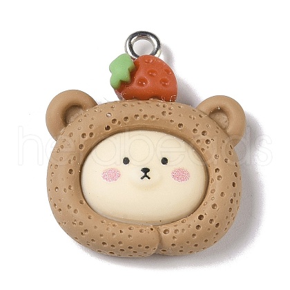 Opaque Resin Pendants RESI-S403-03I-1