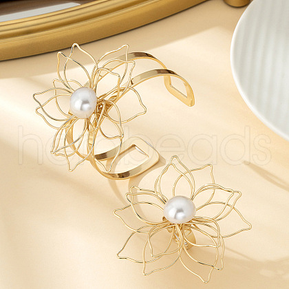 Hollow Flower Iron Cuff Bangles & Rings Sets FS-WGA02DC-01-1