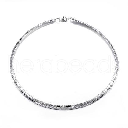 304 Stainless Steel Necklaces NJEW-E080-05P-1