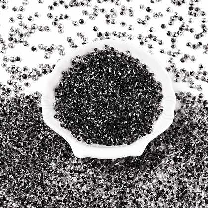 6/0 Inside Colours Transparent Glass Seed Beads X1-SEED-T007-07A-1