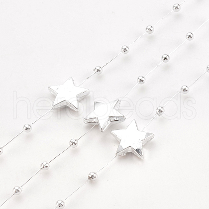ABS Plastic Imitation Pearl Beaded Trim Garland Strand AJEW-S071-04B-1
