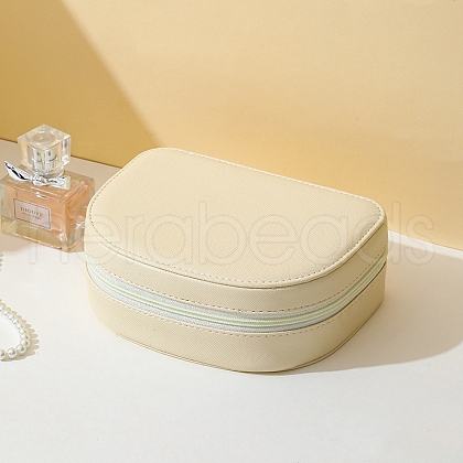 Half Round PU Leather Jewelry Box PW-WG80655-02-1