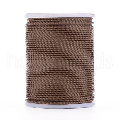 Round Waxed Polyester Cord X-YC-G006-01-1.0mm-03-1