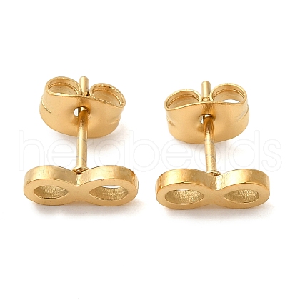 304 Stainless Steel Stud Earrings EJEW-I311-01B-G-1