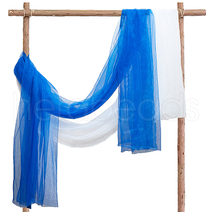 Olycraft 2Pcs 2 Colors Organza Fabrics DIY-OC0012-90A-1