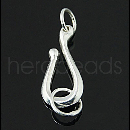 925 Sterling Silver S Shape Clasps STER-A009-17-1