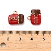 Alloy Enamel Pendants PALLOY-R155-01G-02-3