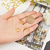 Brass Huggie Hoop Earring Findings KK-BC0005-28G-3