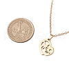 Mother's Day 304 Stainless Steel Pendant Necklace NJEW-TA00194-01-3