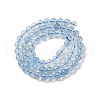 Natural Aquamarine Beads Strands G-P342-10-6mm-B-4