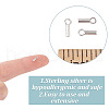 GOMAKERER 30Pcs 925 Sterling Silver Cord Ends FIND-GO0002-61-3