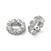 Brass Clear Cubic Zirconia Linking Rings KK-U045-10P-2