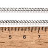Non-Tarnish 304 Stainless Steel Curb Chain Necklaces NJEW-L162-01B-P-4