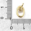 Brass Micro Pave Cubic Zirconia Pendants KK-B132-12G-O-3