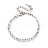 304 Stainless Steel Panther Chain Bracelets for Women BJEW-R027-07P-4