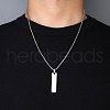 Non-Tarnish 201 Stainless Steel Pendant Necklaces for Man NJEW-Q336-03E-P-3