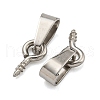 Tarnish Resistant 304 Stainless Steel Screw Eye Pin Peg Bails STAS-R233-01A-P-2