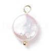 Natural Baroque Pearl Keshi Pearl Pendants X-PALLOY-JF01494-01-2