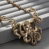 Bohemian Octopus Alloy Crystal Rhinestone Pendant Necklaces FS-WG0239D-01-2