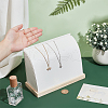 PU Imitation Leather Necklace Stands NDIS-WH0006-19A-3