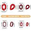 SUPERFINDINGS 240Pcs 4 Style Acrylic Linking Rings OACR-FH0001-034-2