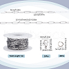 SUNNYCLUE 5M 304 Stainless Steel Paperclip Chains wih 50Pcs Open Jump Rings with 20Pcs  Lobster Claw Clasps FIND-SC0012-58-2