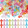 SOFPLATE 1000Pcs Transparent Acrylic Pendants MACR-SP0001-11-1